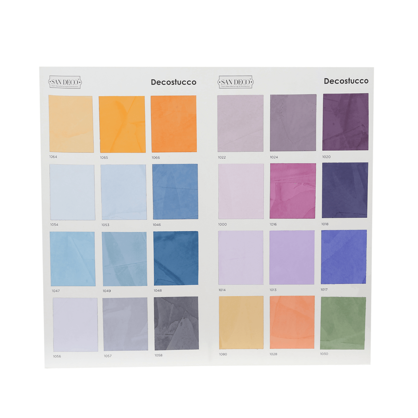 Decostucco Colour Chart