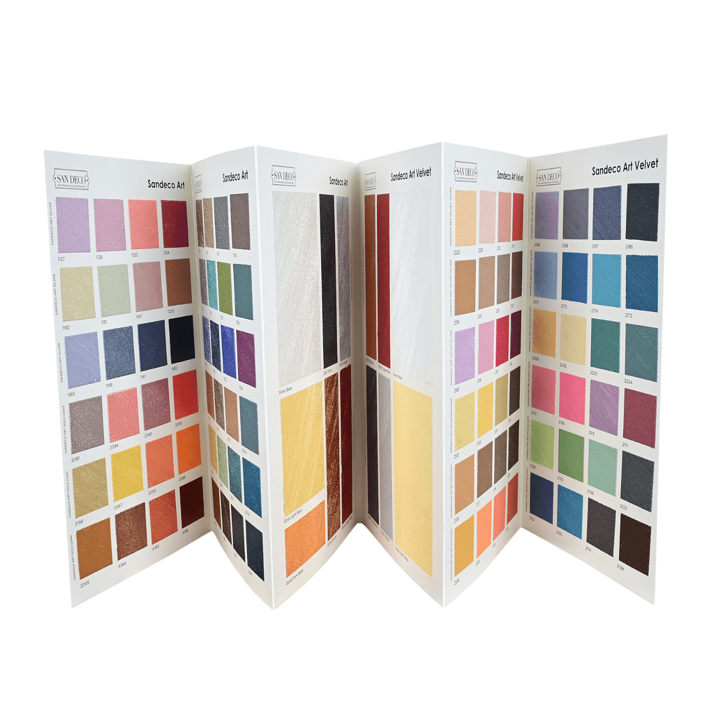 Sandeco Art Colour Chart